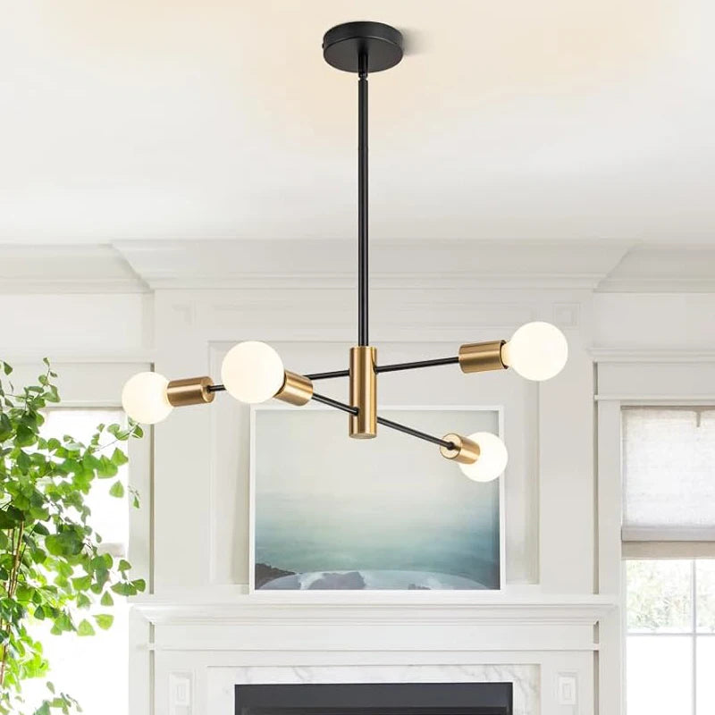Candeeiro de Teto Sputnik Nórdico – Design Moderno com 4, 6 ou 8 Luzes para Sala, Quarto e Sala de Jantar