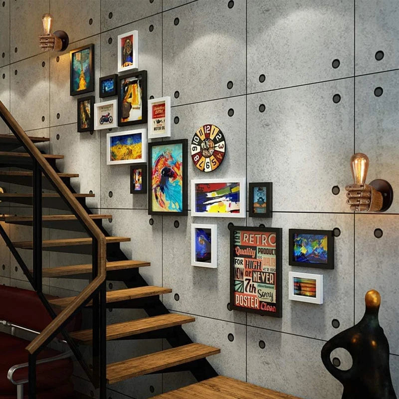Aplique de Parede Punho Nórdico em Resina – Candeeiro Decorativo Retro para Sala, Restaurante, Bar e Quarto