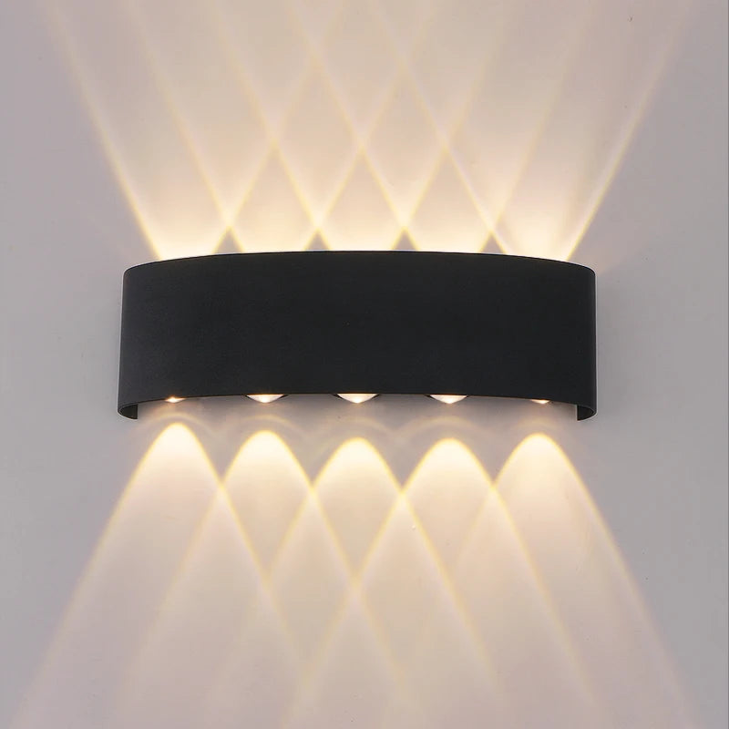 Aplique LED Duplo Facho – Iluminação de Parede para Interior e Exterior, com Luz para Cima e para Baixo