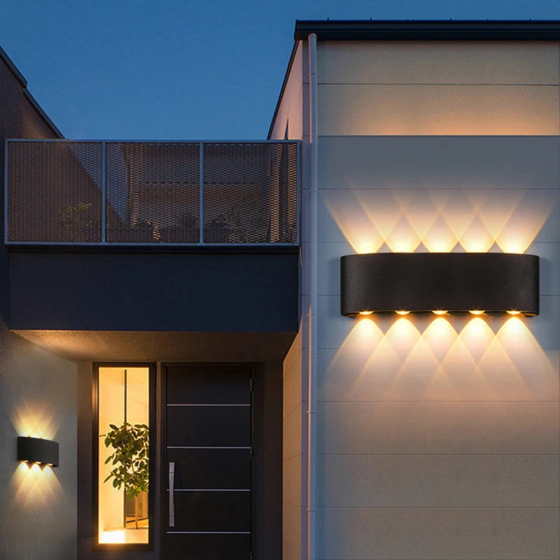 Aplique LED Duplo Facho – Iluminação de Parede para Interior e Exterior, com Luz para Cima e para Baixo