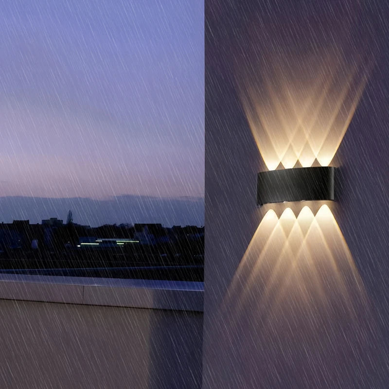 Aplique LED Duplo Facho – Iluminação de Parede para Interior e Exterior, com Luz para Cima e para Baixo