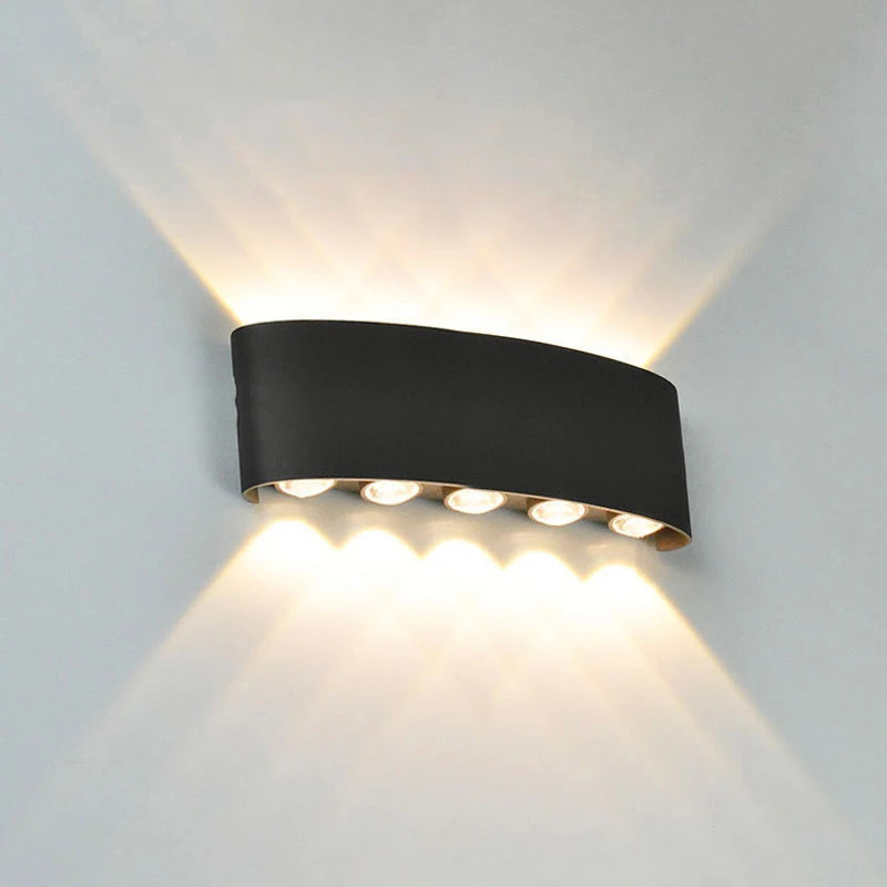Aplique LED Duplo Facho – Iluminação de Parede para Interior e Exterior, com Luz para Cima e para Baixo